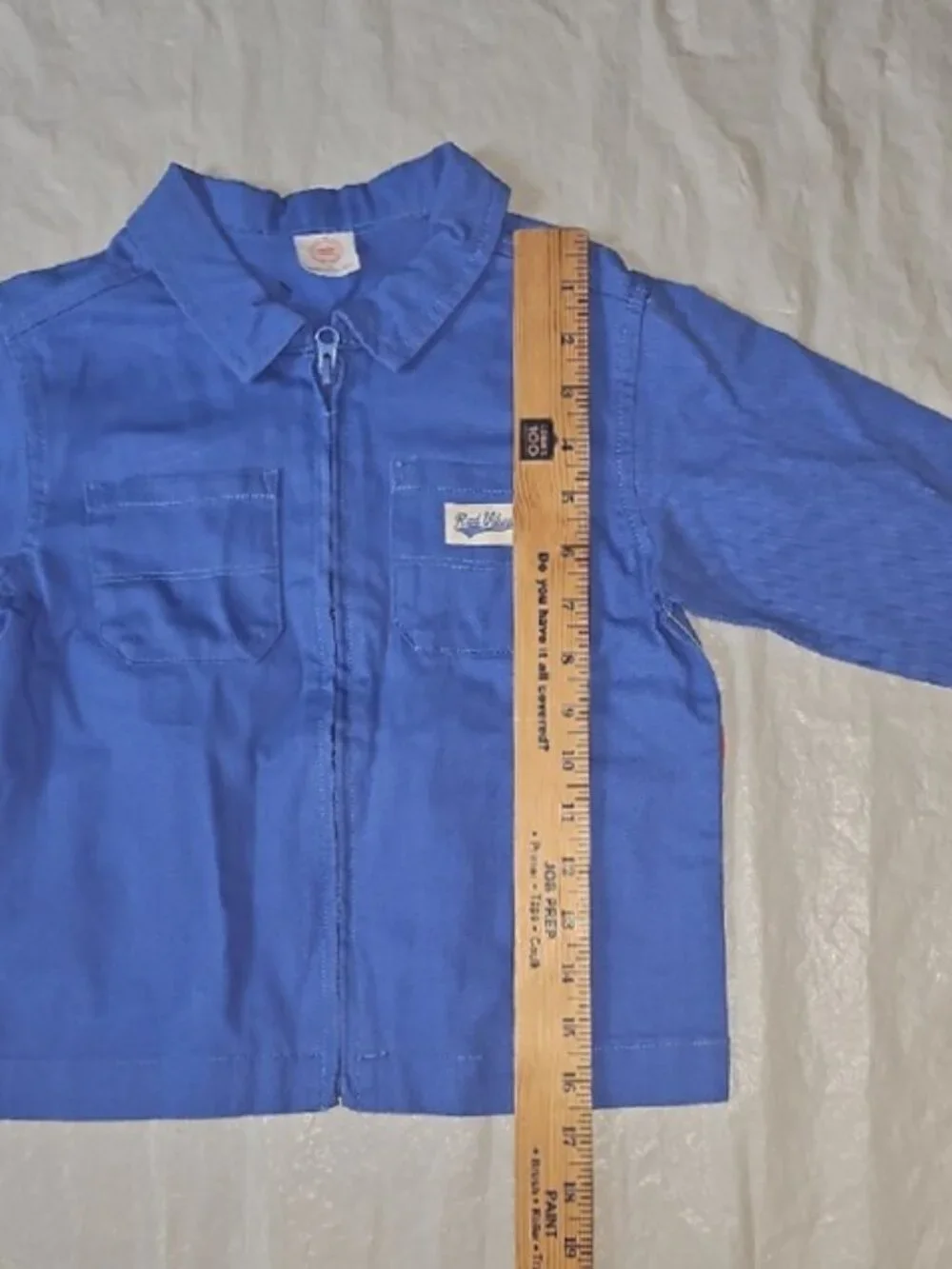 Wonder Nation Little Boy Size 4 Cotton Twill Chore Zippered Jacket, Lightweight